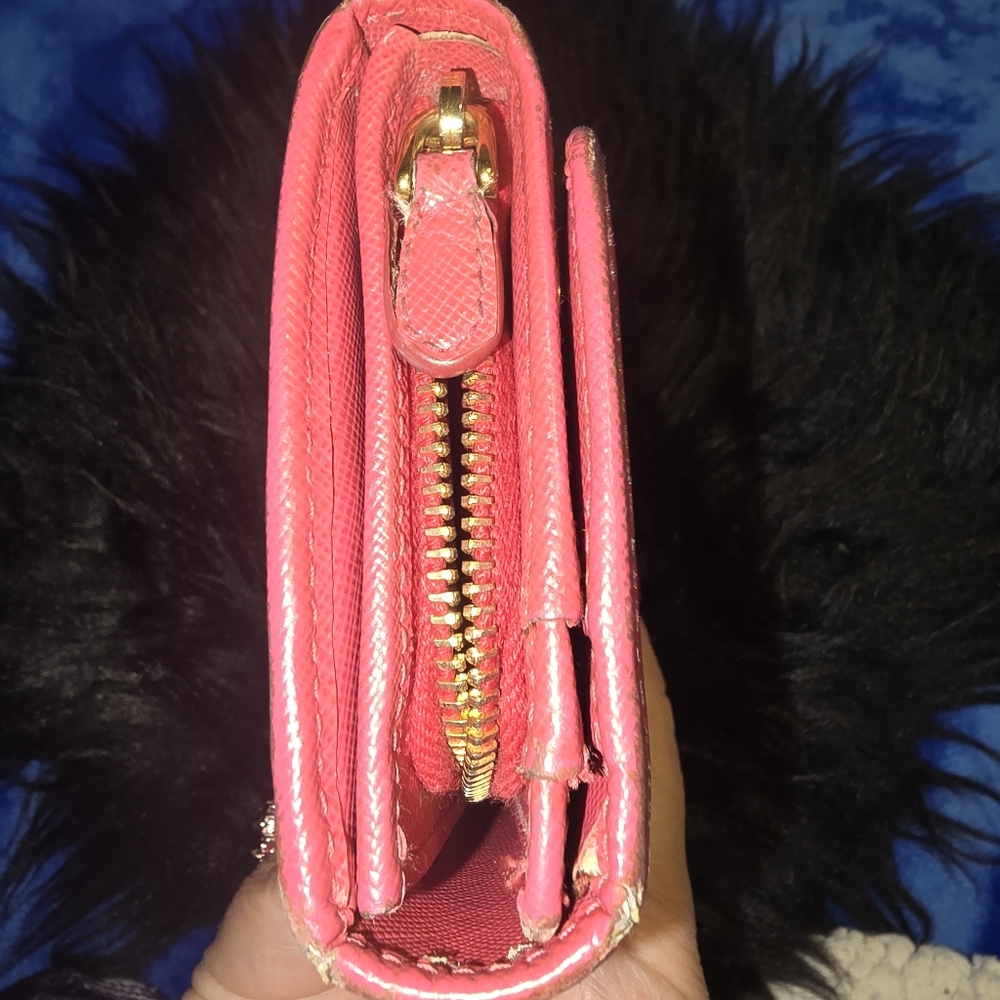 Prada Pink Saffiano Leather Wallet - Picture 9 of 9